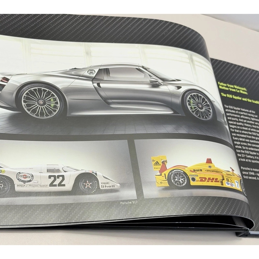 Porsche Car Book The 918 Spyder Pure Energy 2013 Black HC Showroom Manual Decor